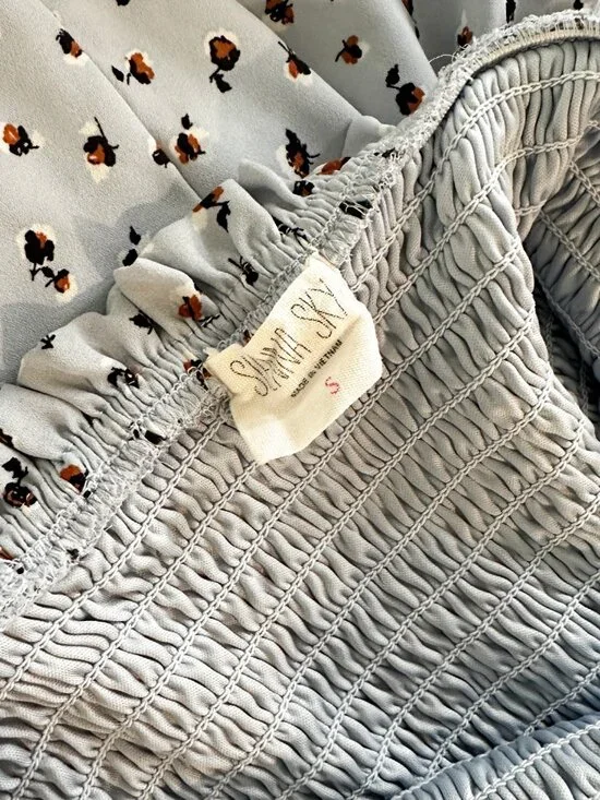 Cottagecore Mini Dress Spring Summer Fairy Picnic Floral - Picture 8 of 8